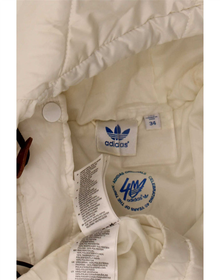 Adidas Womens Padded Jacket EU 34 Small White Sports