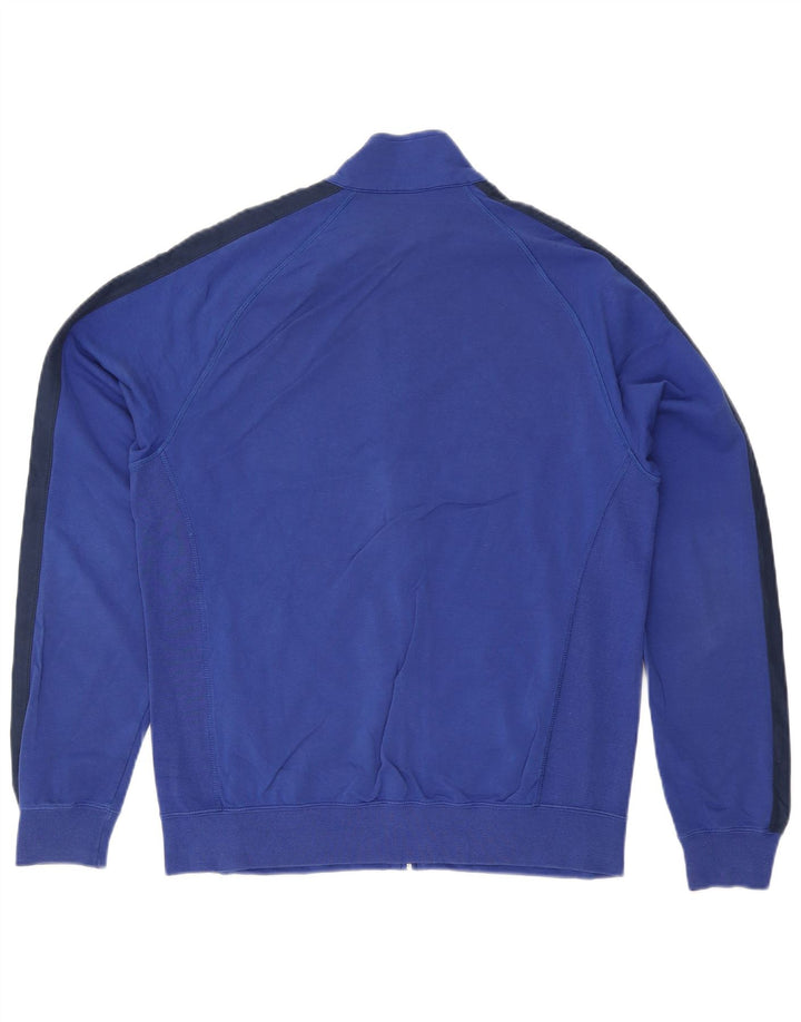 Champion Mens Tracksuit Top Jacket Large Blue Colourblock Cotton