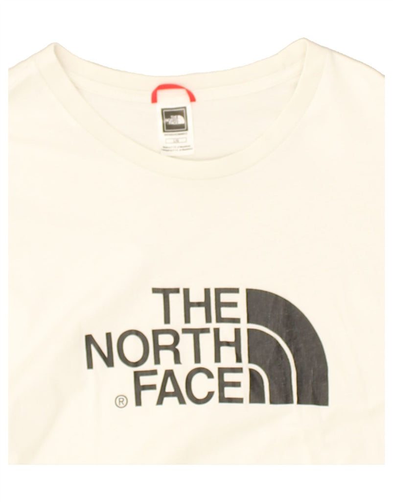 THE NORTH FACE Mens Graphic T-Shirt Top Large Off White Cotton | Vintage The North Face | Thrift | Second-Hand The North Face | Used Clothing | Messina Hembry 