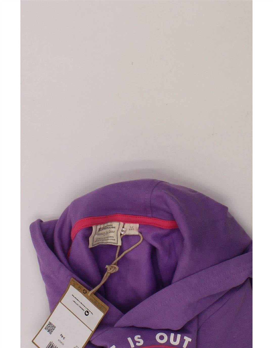 MOUNTAIN WAREHOUSE Girls Graphic Hoodie Jumper 5-6 Years Purple Cotton Vintage Mountain Warehouse and Second-Hand Mountain Warehouse from Messina Hembry 