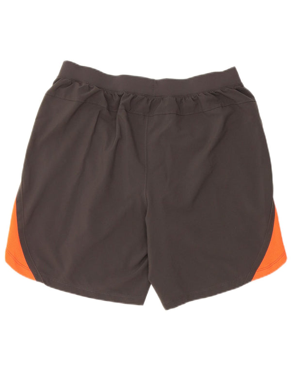 Under Armour Mens Heat Gear Sport Shorts Large  Grey Colourblock Polyester