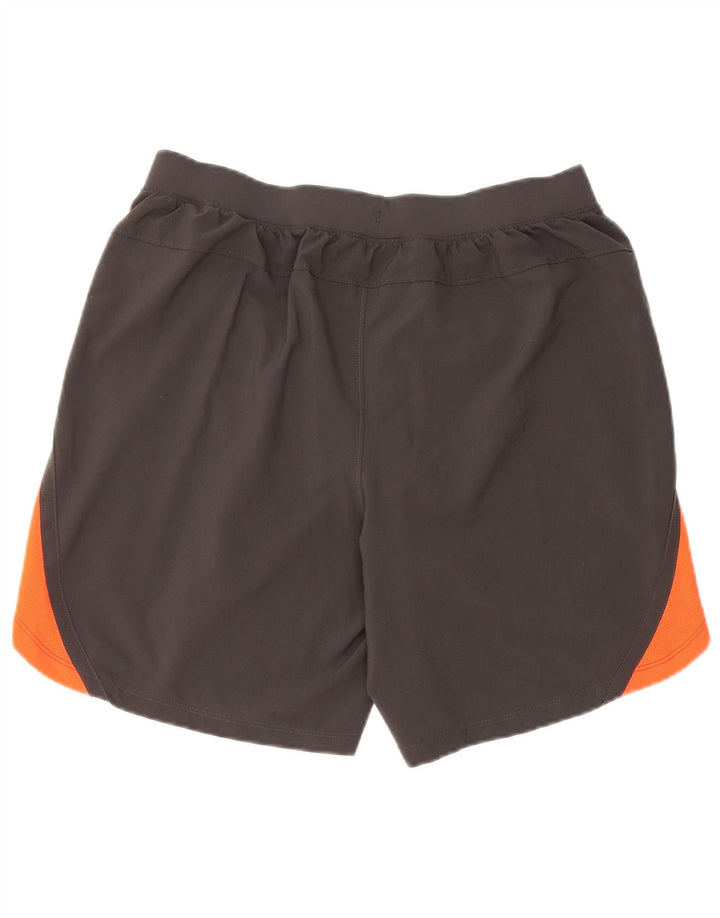 Under Armour Mens Heat Gear Sport Shorts Large  Grey Colourblock Polyester