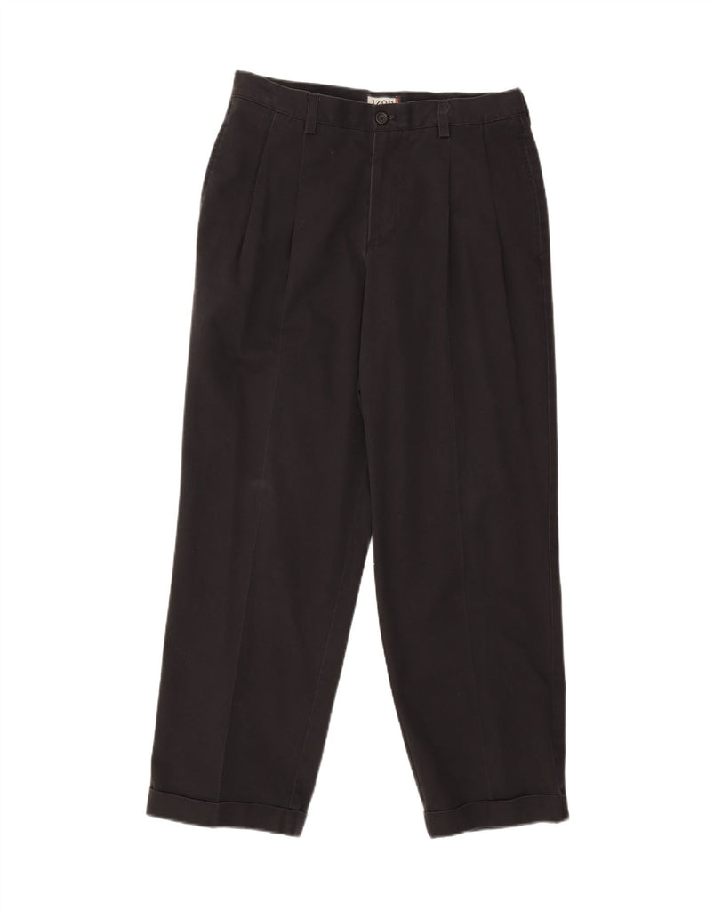 IZOD Mens Pegged Chino Trousers W32 L30 Navy Blue Cotton Vintage Izod and Second-Hand Izod from Messina Hembry 