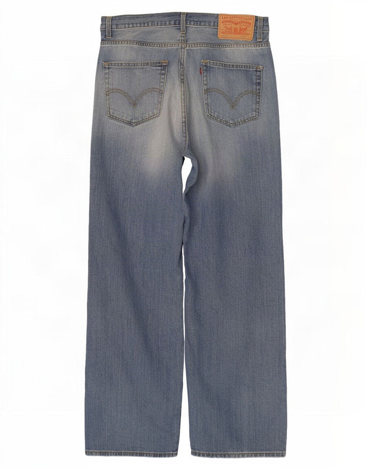 Levi's Mens 569 Straight Loose Jeans W36 L34 Blue Cotton