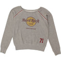 HARD ROCK CAFE Womens Amsterdam Sweatshirt Jumper UK 14 Medium Grey Cotton Vintage Hard Rock Cafe and Second-Hand Hard Rock Cafe from Messina Hembry 