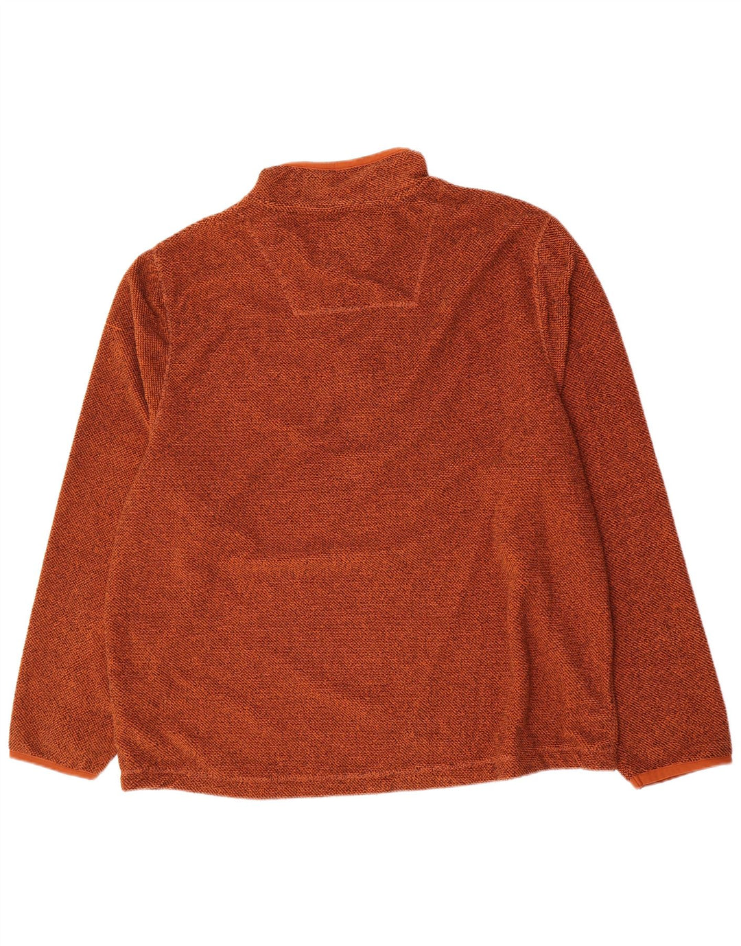 Weird Fish Mens Zip Neck Fleece Jumper 4XL Brown Polyester