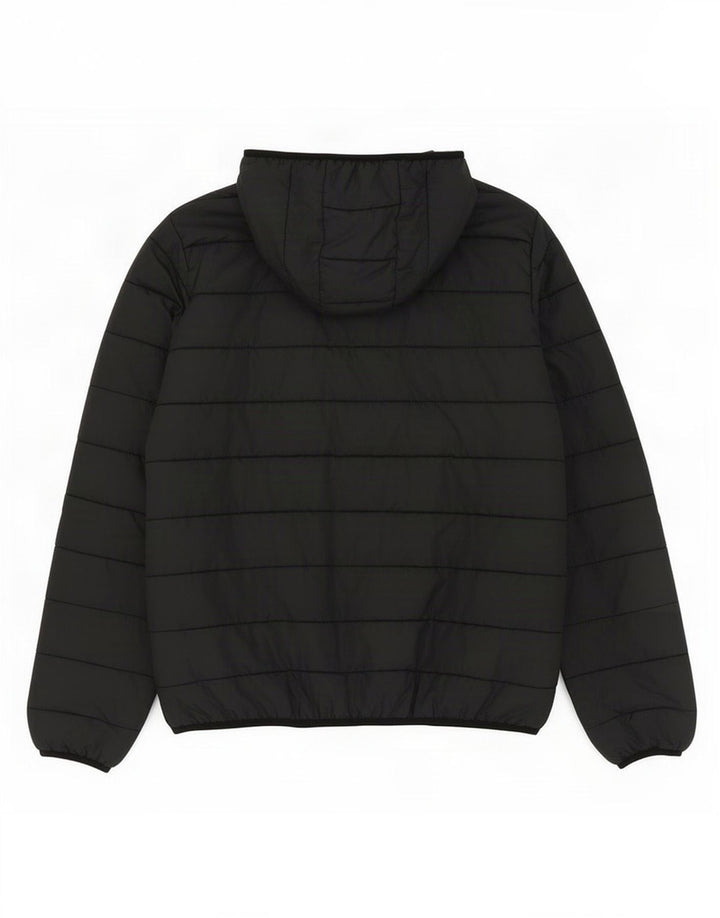 Hummel Womens Hooded Padded Jacket UK 14 Medium Black Polyester