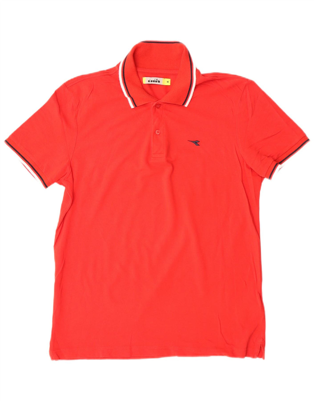 DIADORA Mens Polo Shirt Medium Red Cotton
