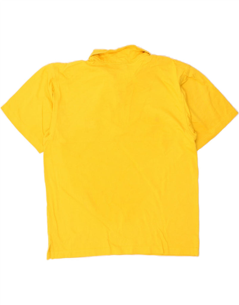 CHAMPION Mens Polo Shirt Medium Yellow Cotton | Vintage Champion | Thrift | Second-Hand Champion | Used Clothing | Messina Hembry 