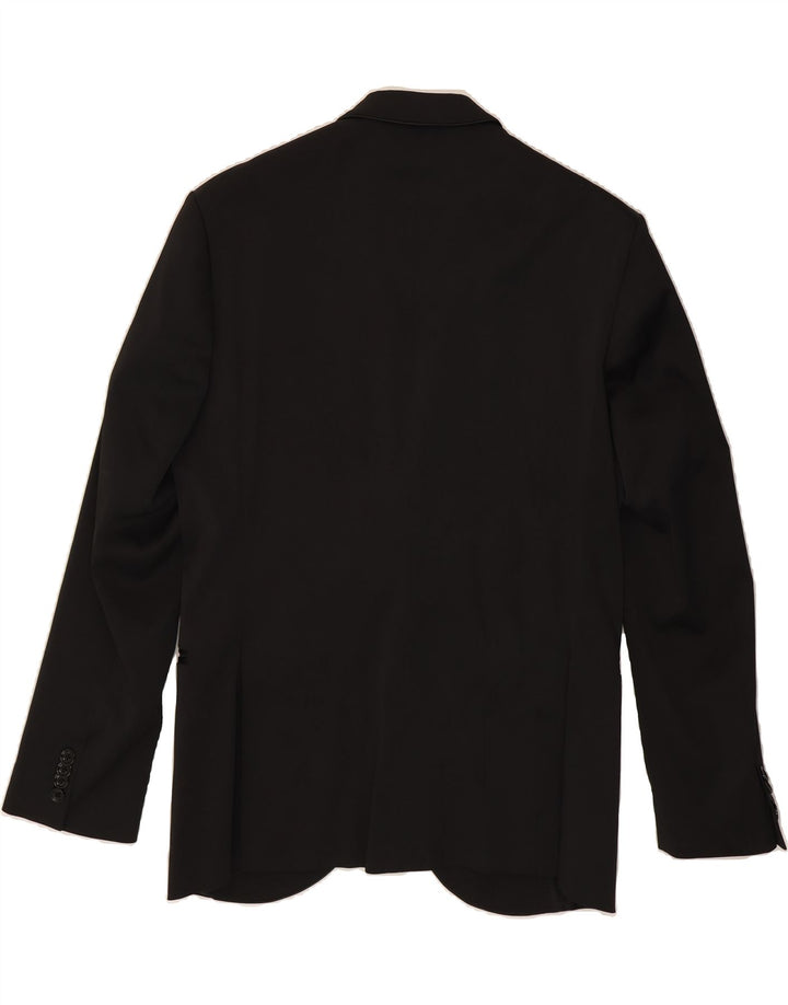 HAVANA & CO Mens 2 Button Blazer Jacket IT 48 Medium Black Polyester