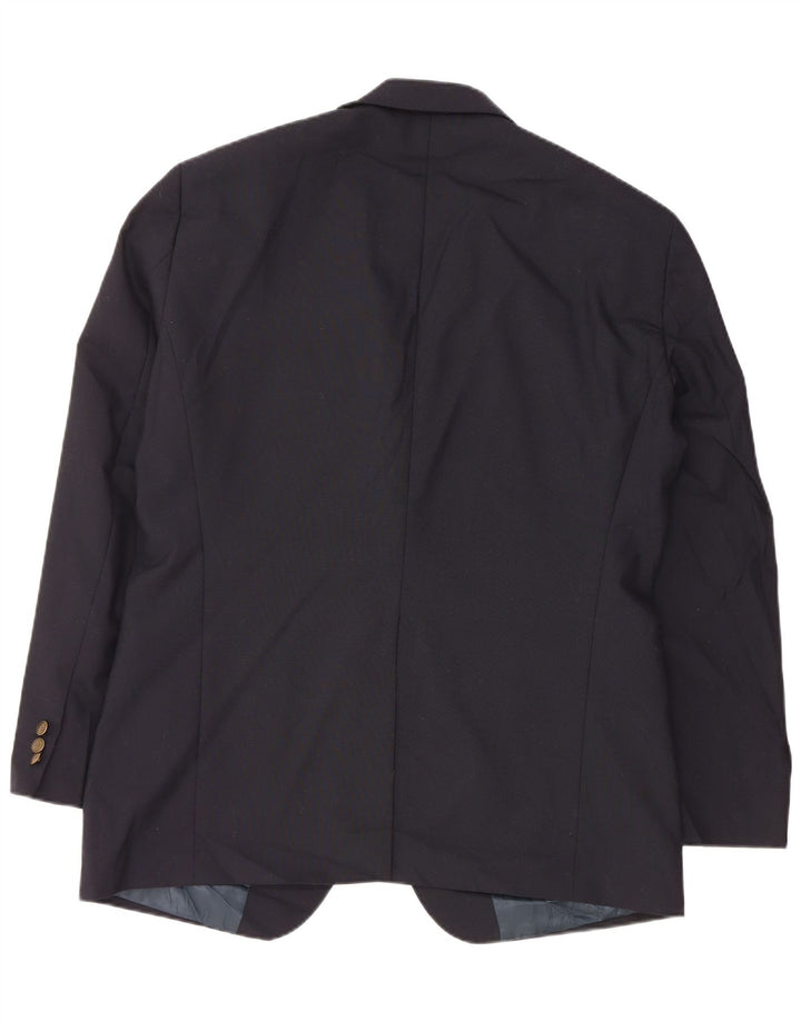 DOCKERS Mens 2 Button Blazer Jacket UK 42 XL Black Polyester