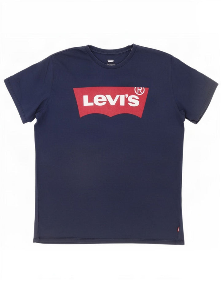 Levi's Mens Graphic T-Shirt Top XL Navy Blue