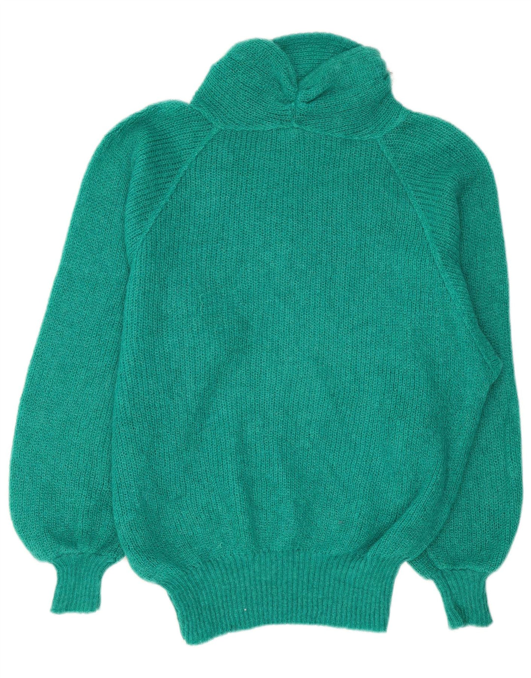 Vintage Womens Oversized Turtle Neck Jumper Sweater UK 18 XL Green
