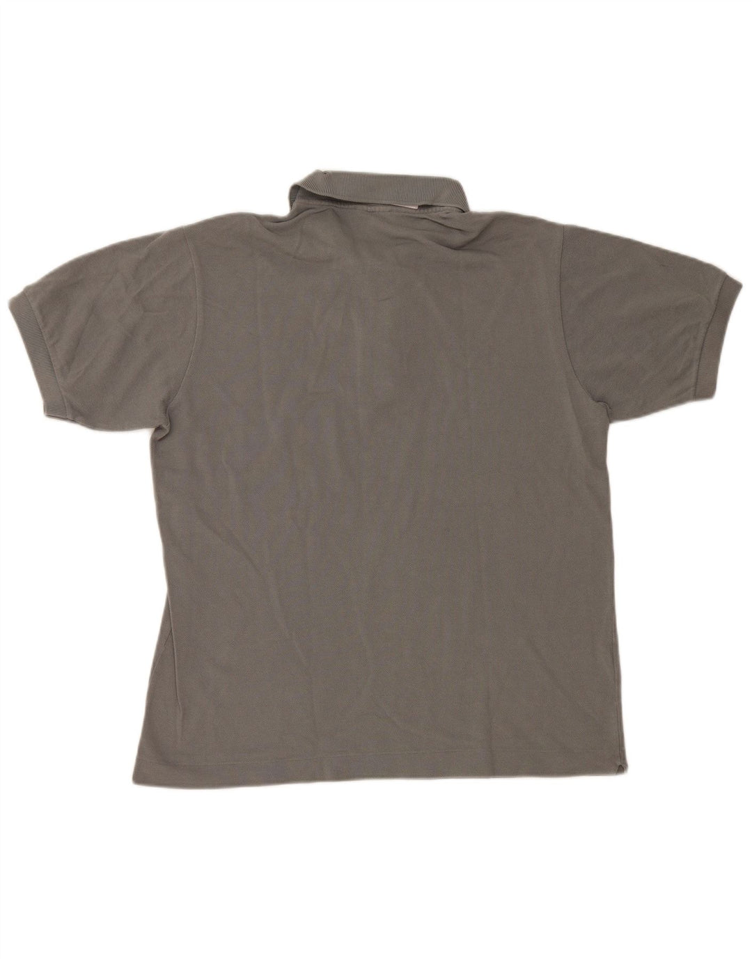 Lacoste Mens Polo Shirt Size 4 Medium Grey Cotton
