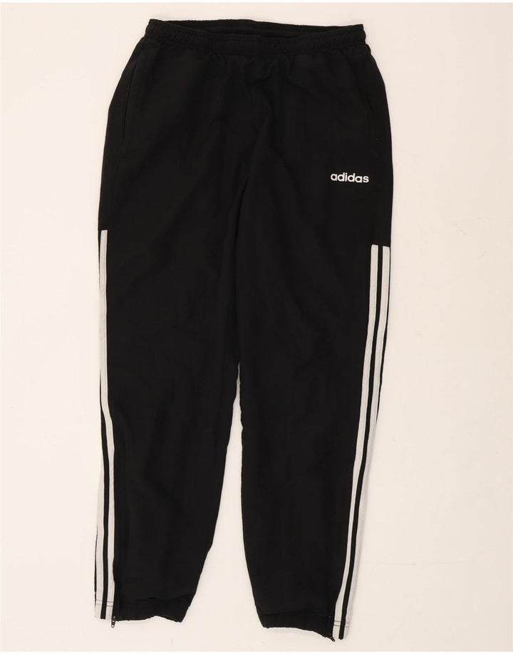 Adidas Mens Tracksuit Trousers Joggers Medium  Black Polyester