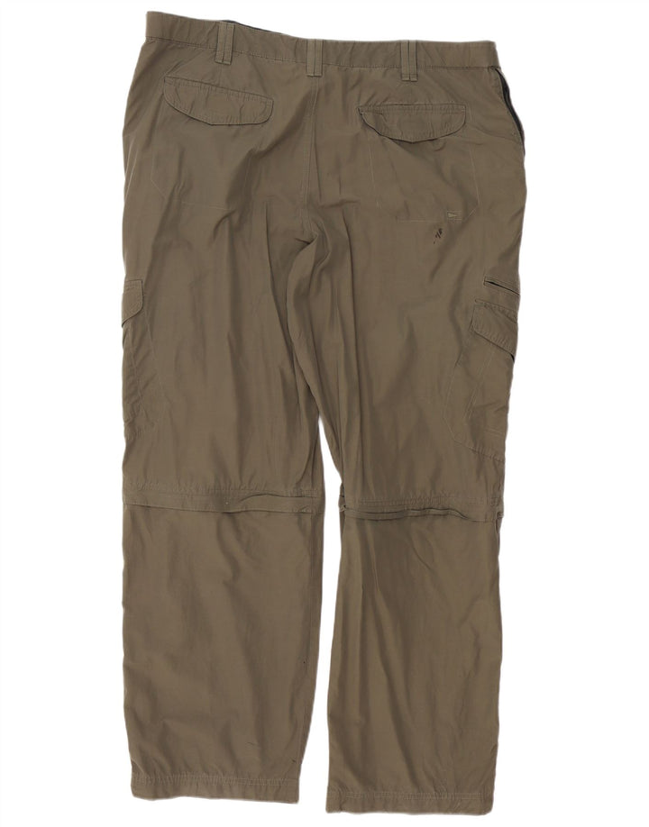 Marks & Spencer Mens Blue Harbour Straight Cargo Trousers W42 L31 Khaki