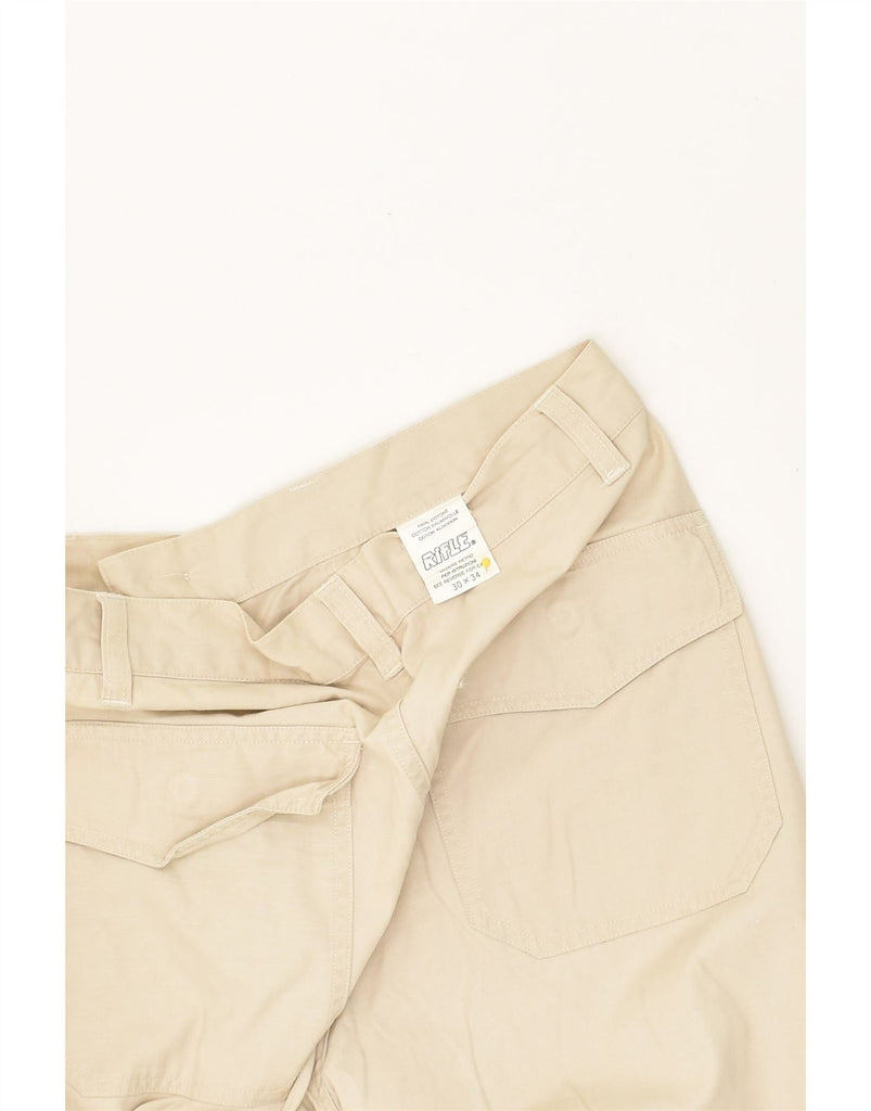 RIFLE Mens Straight Chino Trousers W30 L29  Beige Cotton | Vintage Rifle | Thrift | Second-Hand Rifle | Used Clothing | Messina Hembry 