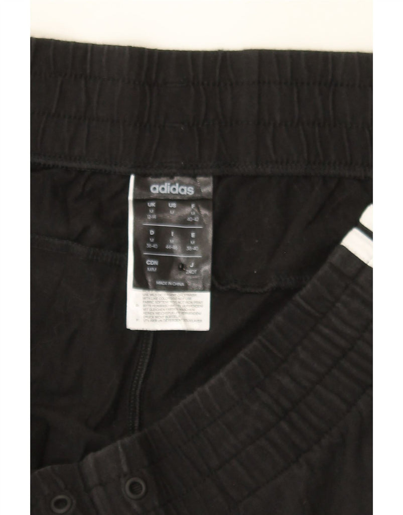 ADIDAS Womens Tracksuit Trousers Joggers UK 12/14 Medium  Black Cotton Vintage Adidas and Second-Hand Adidas from Messina Hembry 