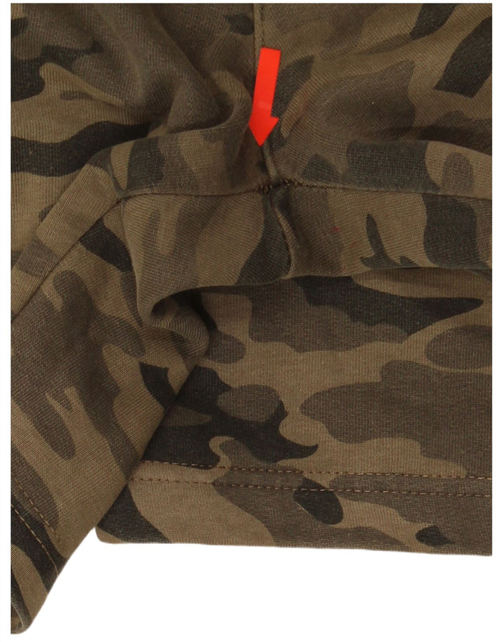 French Connection Mens Sport Shorts Large  Khaki Camouflage Cotton