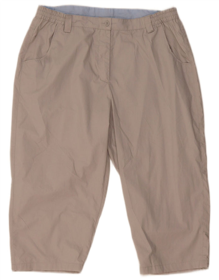 Mountain Warehouse Womens Bermuda Shorts UK 16 Large W34  Beige Polyester