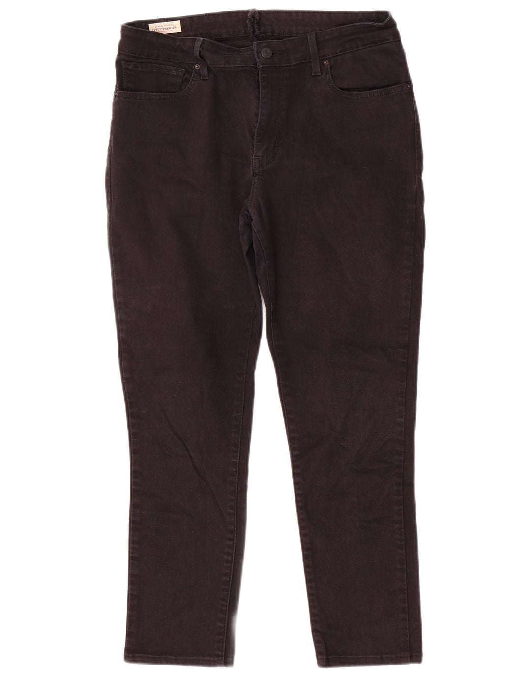 Levi's Womens Slim Jeans W32 L26 Black Cotton