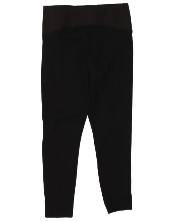 Marks & Spencer Womens Crop Leggings UK 12 Medium Navy Blue Viscose