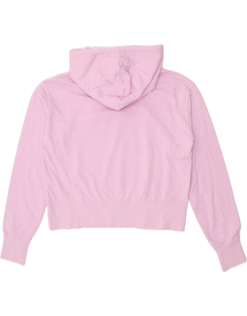 CHAMPION Womens Graphic Hoodie Jumper UK 16 Large Pink Cotton Vintage Champion and Second-Hand Champion from Messina Hembry 