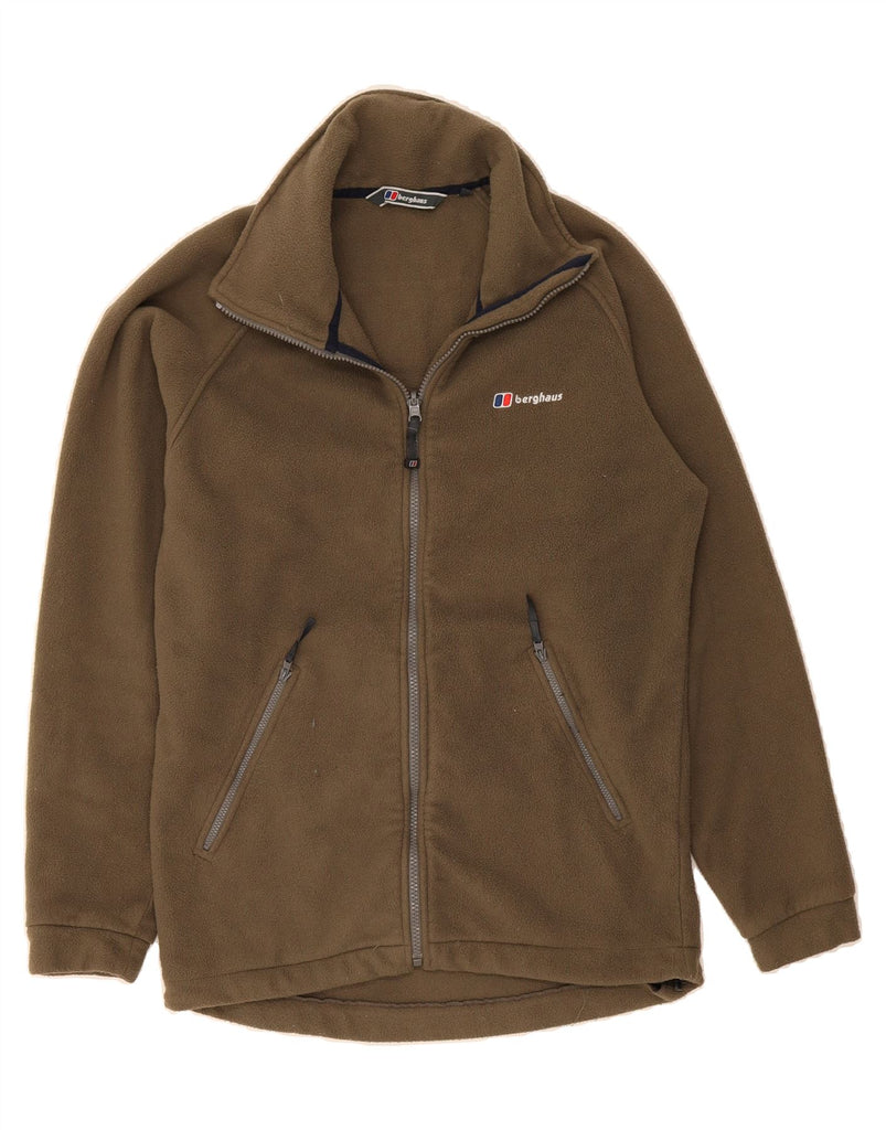 BERGHAUS Mens Fleece Jacket UK 36 Small Brown Polyester Vintage Berghaus and Second-Hand Berghaus from Messina Hembry 