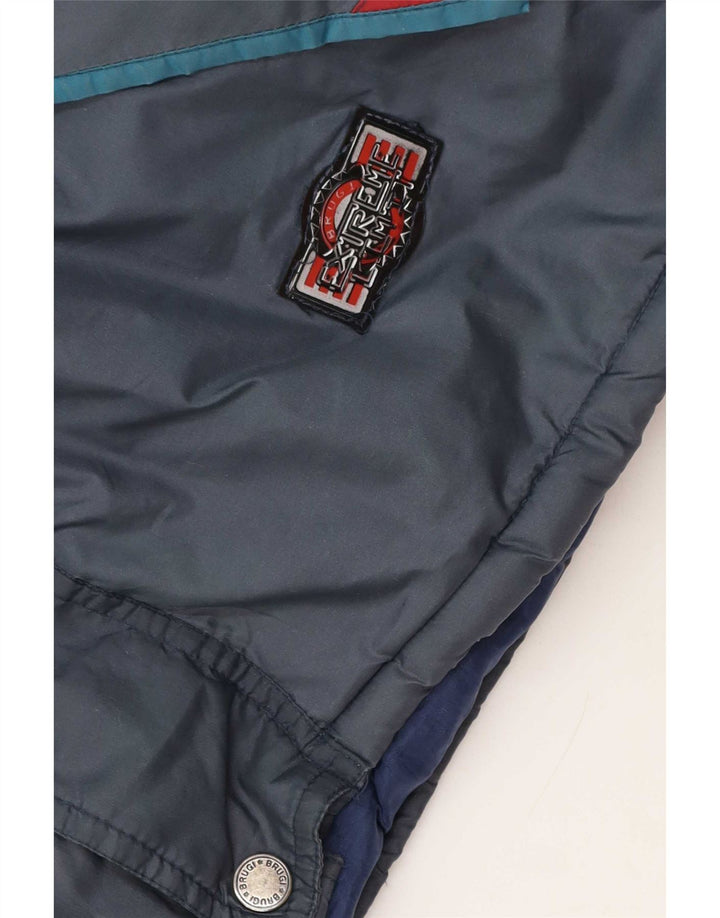 Brugi Mens Ski Jacket UK 42 XL Grey Colourblock