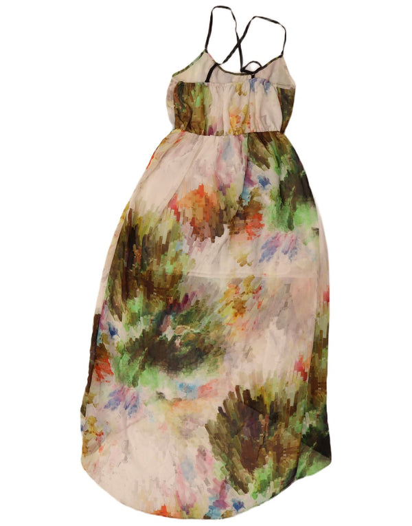 Topshop Womens Halter Dress UK 8 Small Multicoloured Tie Dye Polyester