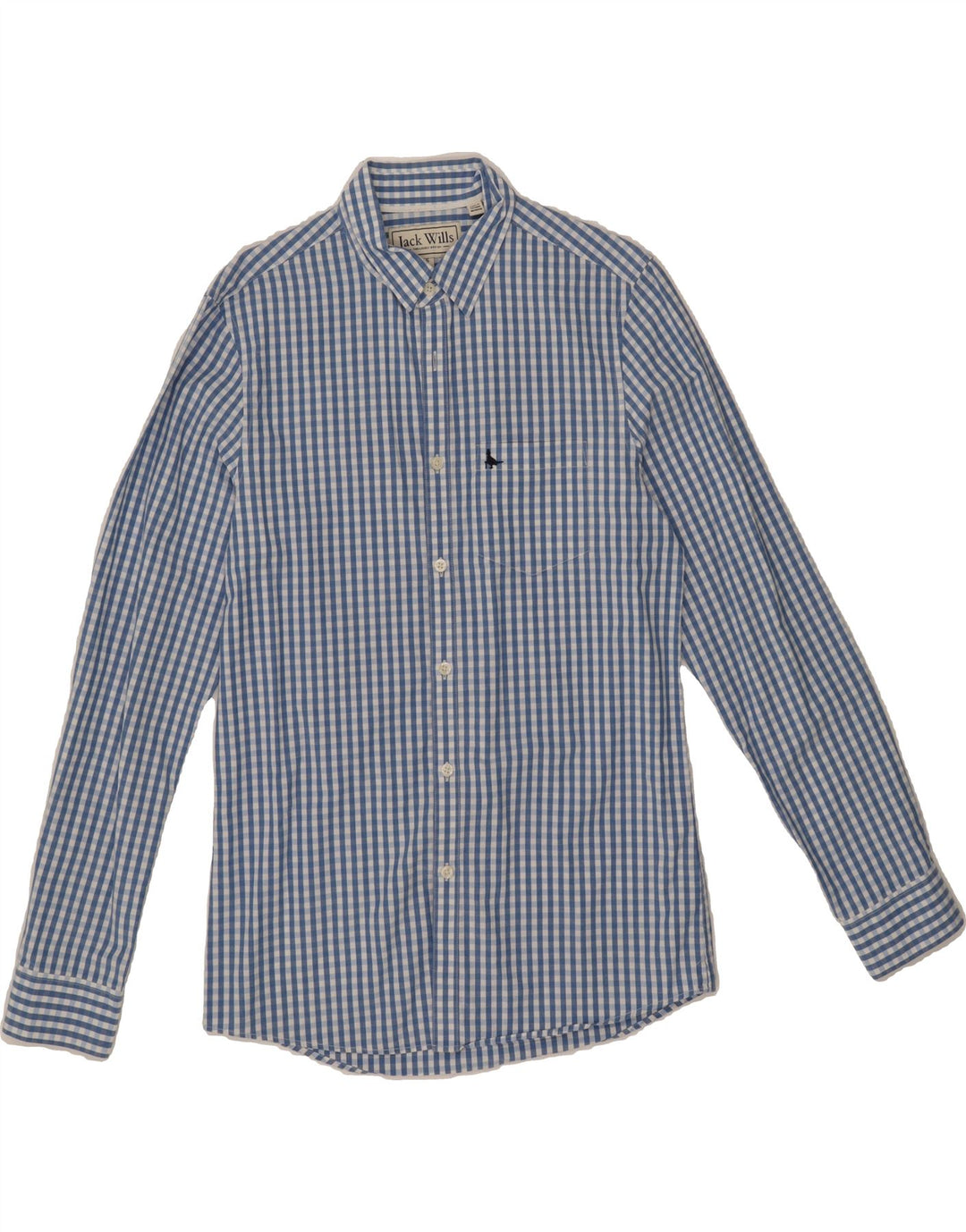 JACK WILLS Mens Shirt Small Blue Gingham Cotton Vintage Jack Wills and Second-Hand Jack Wills from Messina Hembry 