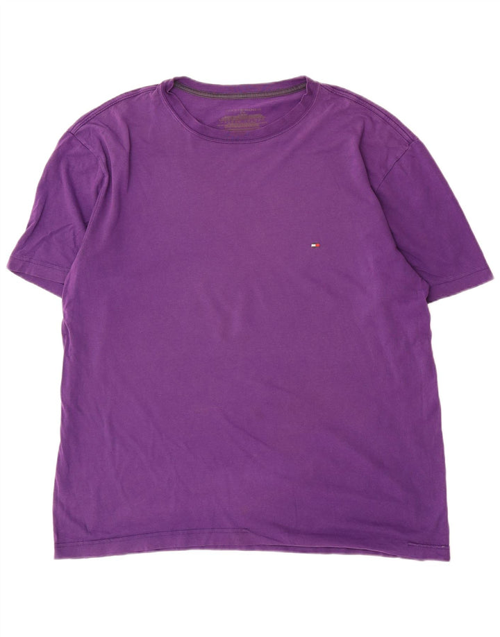 Tommy Hilfiger Mens T-Shirt Top Large Purple
