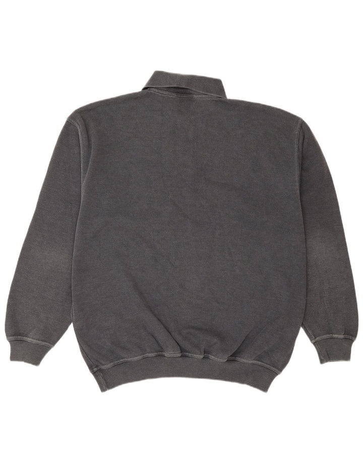 Daniel Hechter Mens Polo Neck Jumper Sweater IT 50 Medium Grey Cotton