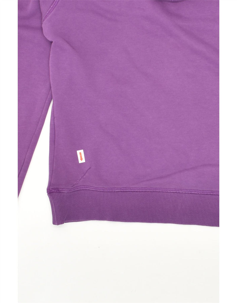 PUMA Womens Graphic Hoodie Jumper UK 8 Small Purple Cotton | Vintage Puma | Thrift | Second-Hand Puma | Used Clothing | Messina Hembry 