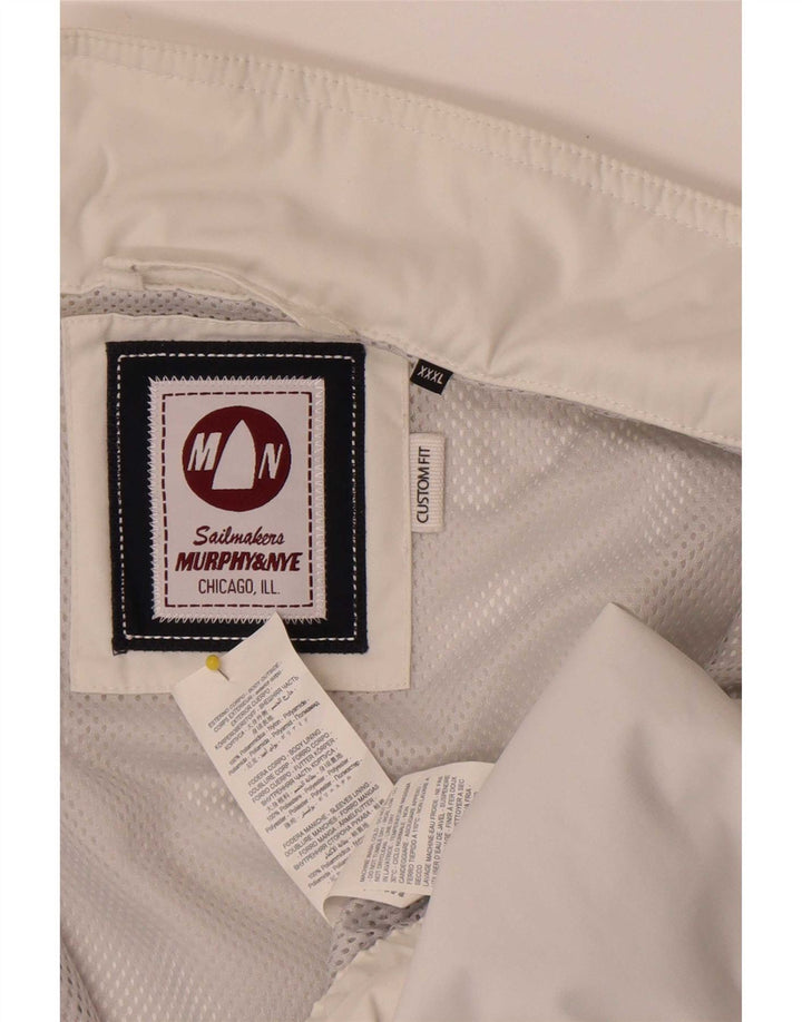 Murphy & Nye Mens Bomber Jacket UK 44 3XL White Polyamide