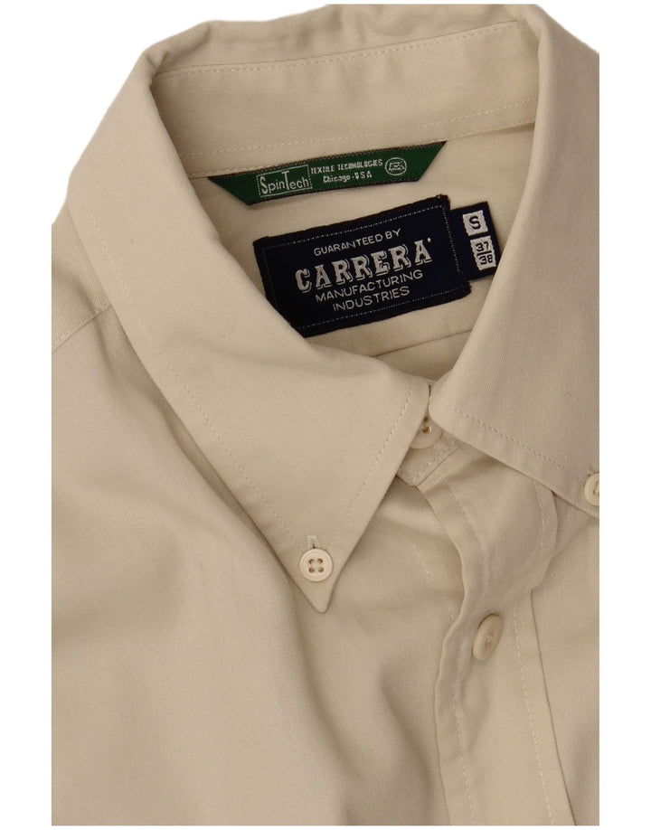 CARRERA Mens Loose Fit Shirt Size 37/38 Small Beige
