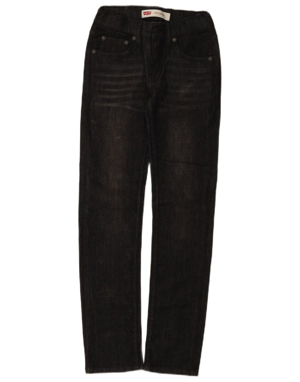 Levi's Boys 510 Skinny Jeans 9-10 Years W24 L28 Black Cotton
