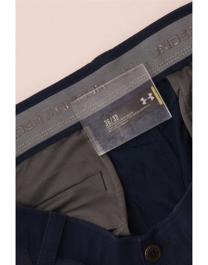 Under Armour Mens Straight Chino Trousers W36 L32 Blue