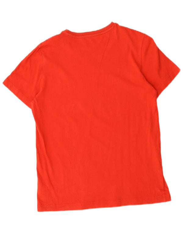 Puma Boys Graphic T-Shirt Top 15-16 Years Red Cotton