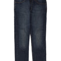 Wrangler Mens Regular Tapered Jeans W34 L30 Navy Blue Cotton