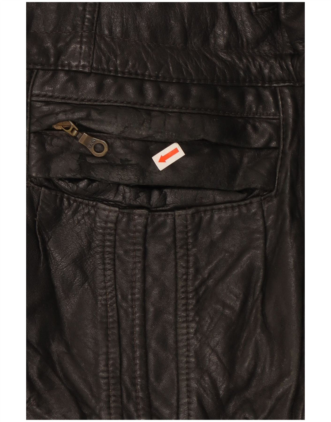 Vintage Mens Leather Jacket UK 44 2XL Black Leather