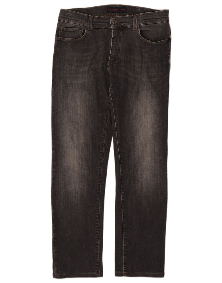 TRUSSARDI Womens Straight Jeans W30 L27 Grey