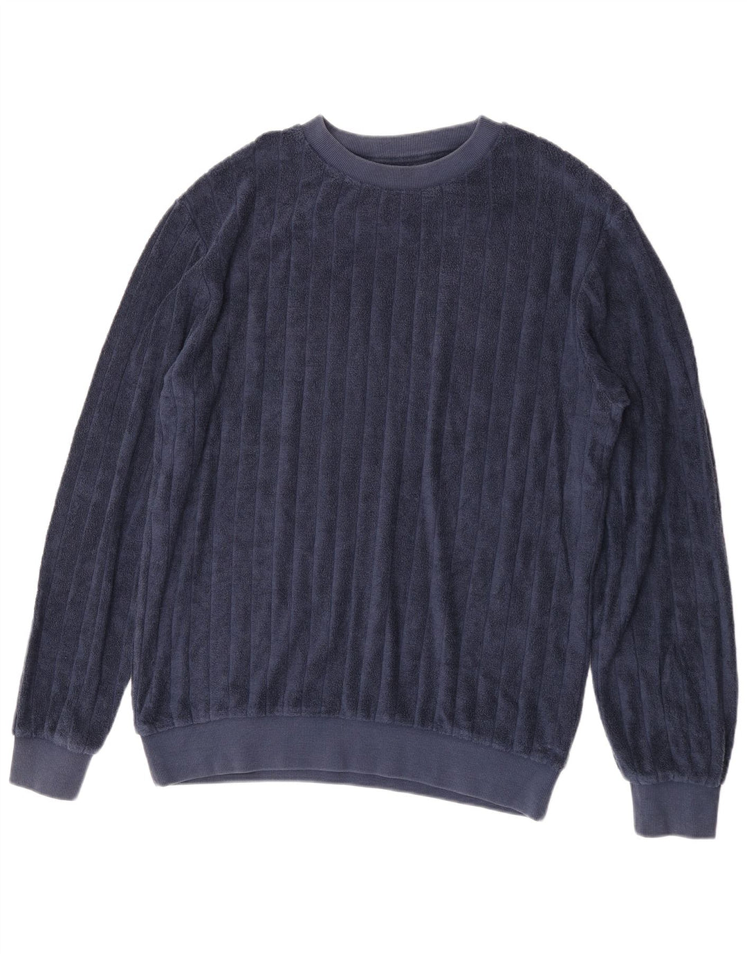 MC2 SAINT BARTH  Mens Fleece Jumper Medium Navy Blue Cotton