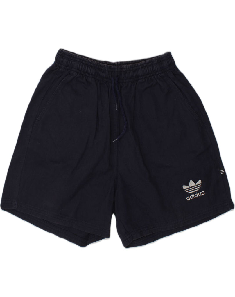 ADIDAS Boys Sport Shorts 13-14 Years Navy Blue Cotton | Vintage Adidas | Thrift | Second-Hand Adidas | Used Clothing | Messina Hembry 