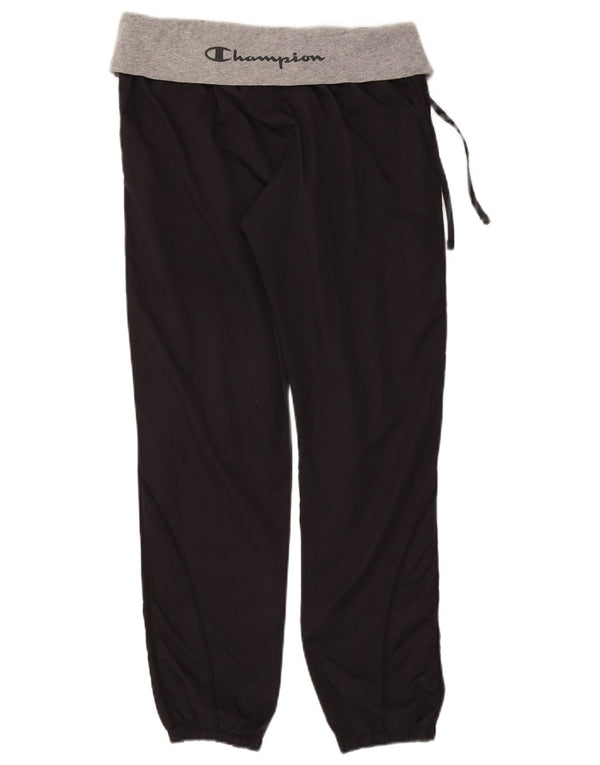 Champion Womens Heritage Fit Tracksuit Trousers Joggers UK 14 Large Black