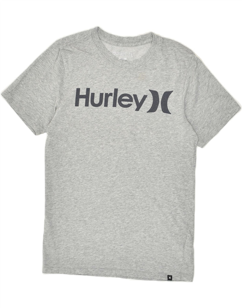 HURLEY Mens Dri Fit Graphic T-Shirt Top Small Grey Cotton | Vintage Hurley | Thrift | Second-Hand Hurley | Used Clothing | Messina Hembry 