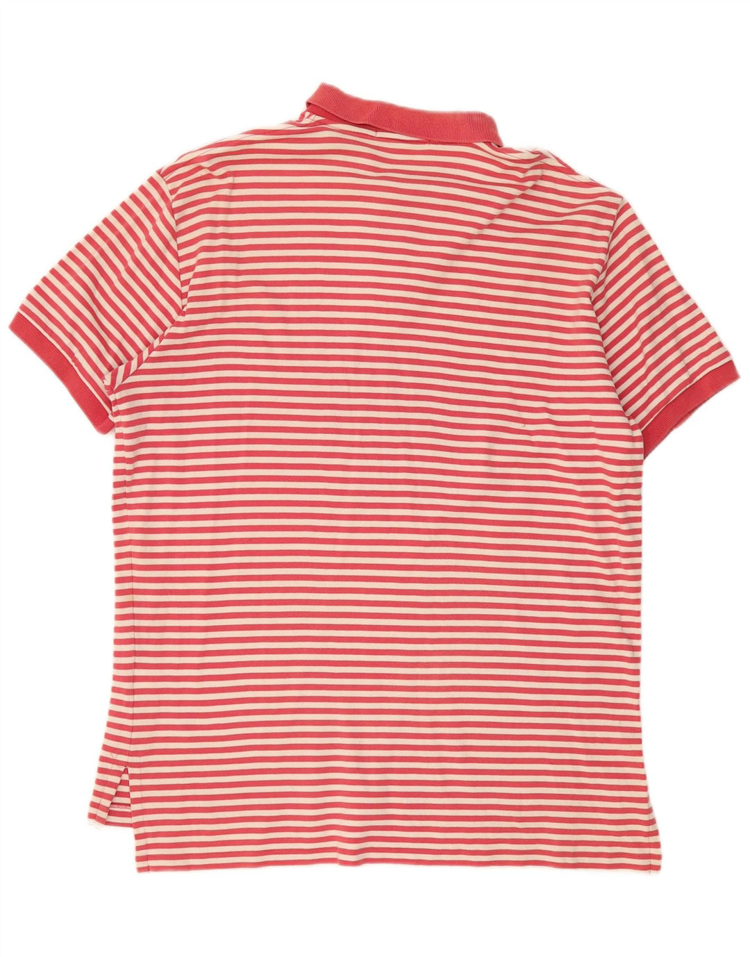 Polo Ralph Lauren Mens Shirt Large Red Striped Cotton