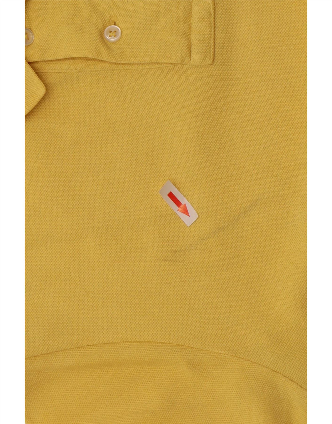 Polo Ralph Lauren Mens Custom Fit Polo Shirt Medium Yellow Cotton