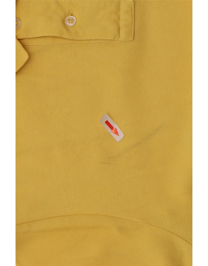 Polo Ralph Lauren Mens Custom Fit Polo Shirt Medium Yellow Cotton