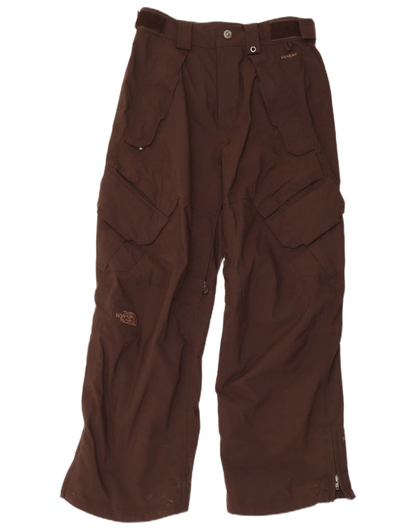 The North Face Mens Wide Leg Cargo Trousers Small W32 L31 Brown Nylon